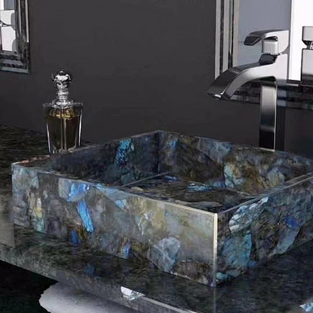 Jadeite blue granite washbasin
